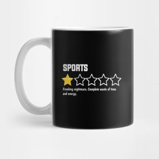 Sports, one star, freaking nightmare. complete waste of time and energy Mug